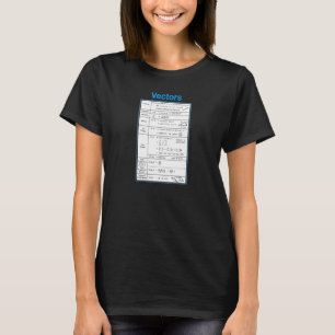 Camiseta Vetores educacionais de matemática (V2)
