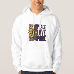 Camiseta Vetorial Flor Vintage Orgulho Amor Paz_1
