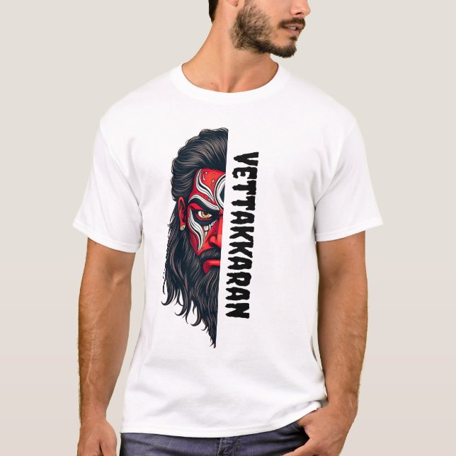 Camiseta Vettakaaran - Theyyam Hunter Estilizado (Frente)