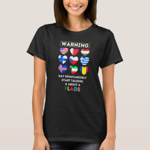 Camiseta Vexilologista Love Flag Collector Vexilology Prem