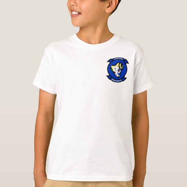 Camiseta VFA-83 Rampagers com o zangão F-18 (Frente)