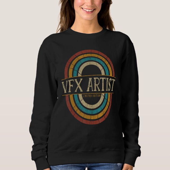 Camiseta Vfx Artist Vintage Retro (Frente)