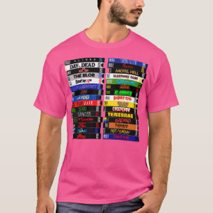 Camiseta VHS 80s - Pilhas de Horror