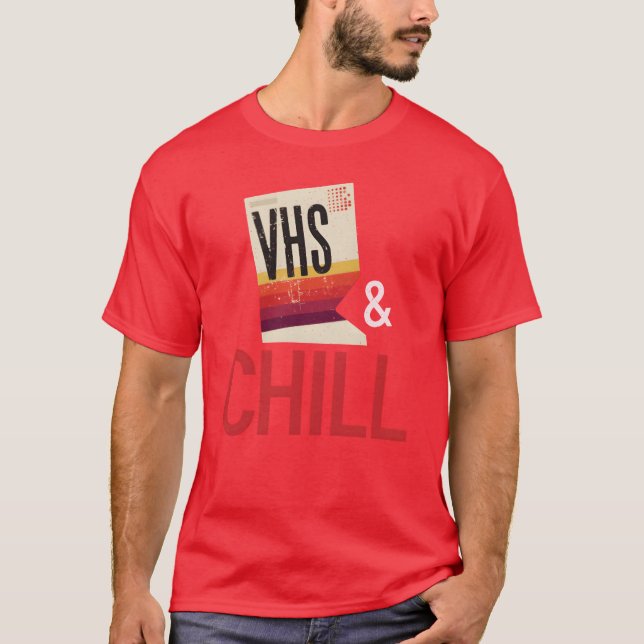 Camiseta VHS e Relaxar à Antiga (Frente)