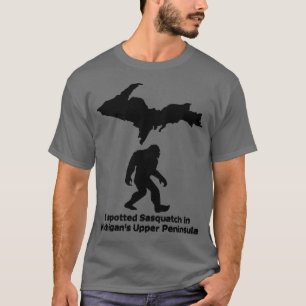 Camiseta Vi Sasquatch na Península Superior de Michigan