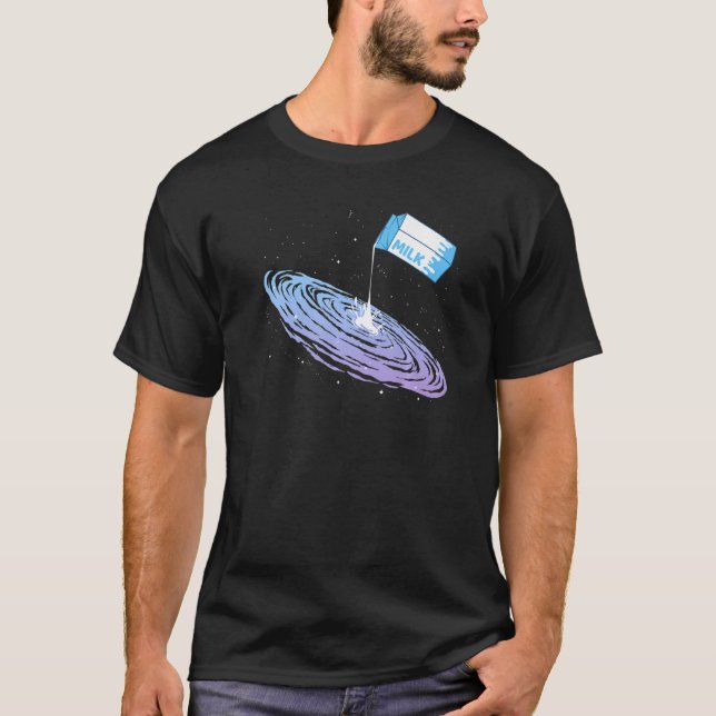 Camiseta Via Látea Foto para Astronomia (Frente)