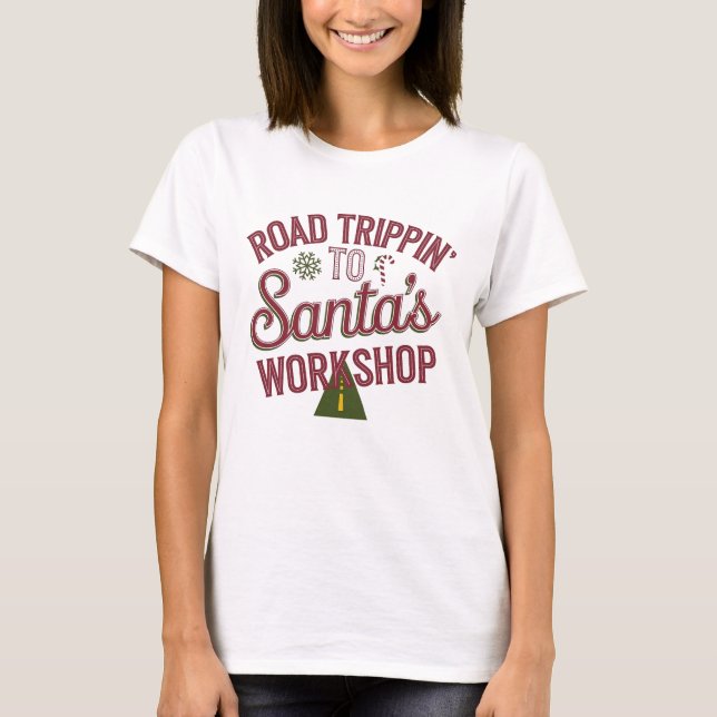 Camiseta Viagem a ateliê de Papais noeis (Frente)