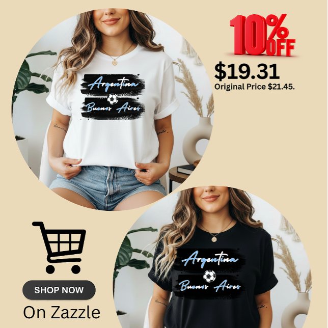 Camiseta Viagem a Buenos Aires  (Criador carregado)