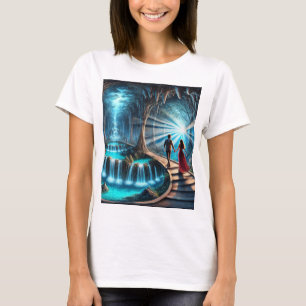 Camiseta Viagem à Caverna de Cristal: Caminho através do Ce