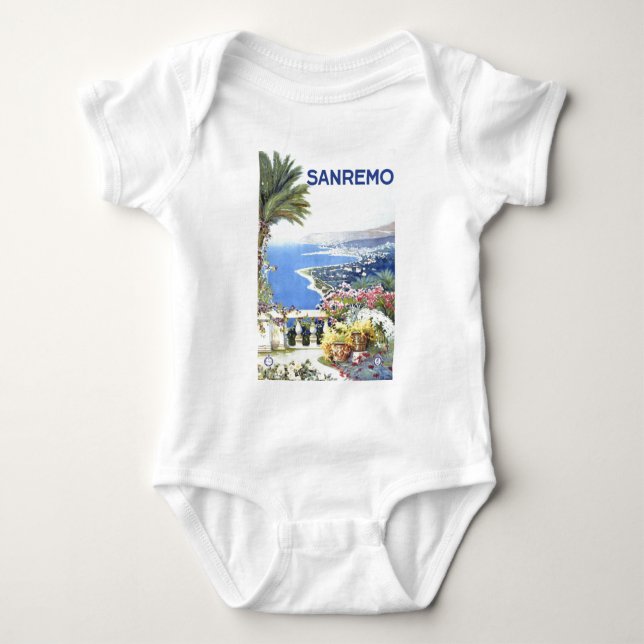 Camiseta Viagem à Itália Europa San Remo Antiga (Frente)