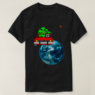 Camiseta Viagem a Marte selfie engraçado
