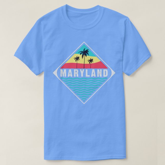 Camiseta viagem a Maryland (Frente do Design)