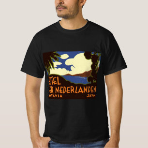 Camiseta Viagem Antiga Jacarta Indonésia Hotel Nederlanden