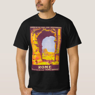 Camiseta Viagem Antiga, o Coliseu em Roma Itália Italiano