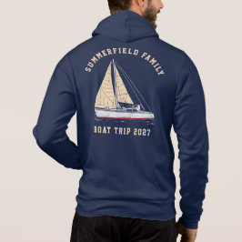Camiseta Viagem Anual de Barcos da Família de Combinação Ná