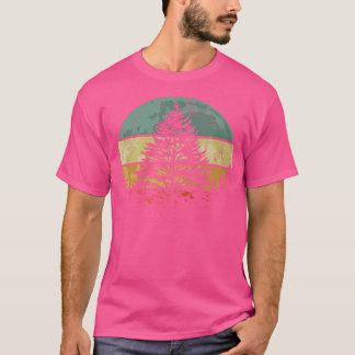 Camiseta Viagem ao ar livre acampando árvores naturais