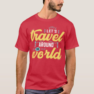 Camiseta Viagem ao redor do mundo Dia Mundial do Turismo