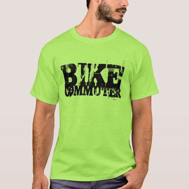 Camiseta viagem ao trabalho da bicicleta (Frente)