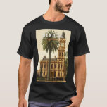 Camiseta Viagem Art Vintage da Austrália de Bendigo<br><div class="desc">Design de viagem do vetor retro Bendigo Bendigo é cidade de Victoria,  Austrália. Originalmente uma cidade de boom de correria do ouro,  é o lar da mina Dourada de Deborah Central do médio dos anos 1900.</div>