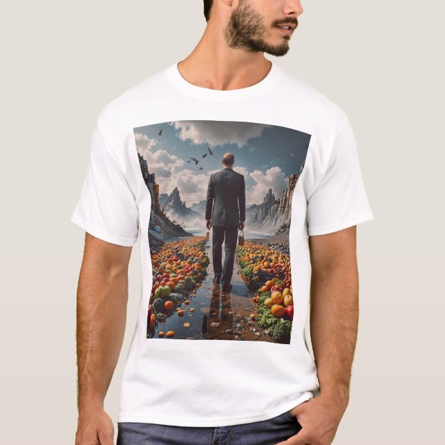 Camiseta Viagem através de terra firme (Frente)