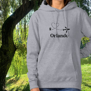 Camiseta Viagem Avião Coração Trilha de Condensação e Local
