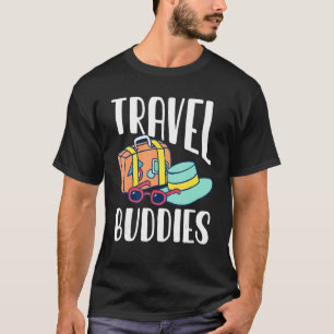 Camiseta Viagem Buddies Viagem Do Mundo Juntos Mães