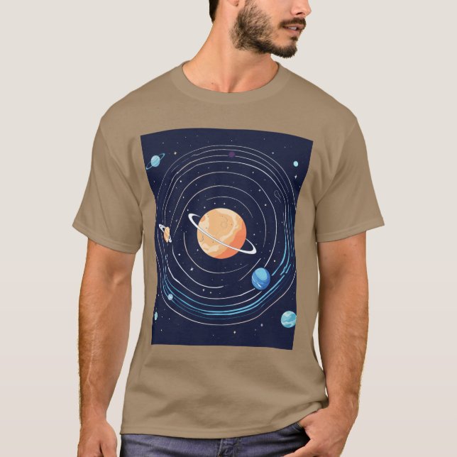 Camiseta "Viagem Cósmica" (Frente)