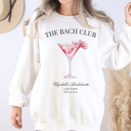 Camiseta Viagem da Bach Club Pink Cocktail Bachelorette Gir