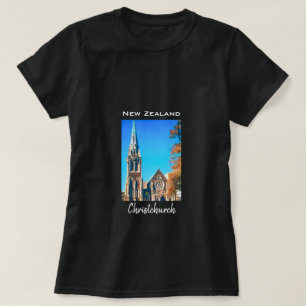 Camiseta Viagem da Catedral de ChristChurch, Nova Zelândia