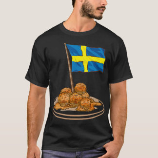 Camiseta Viagem da Europa Suecia de Almôndegas Suecas