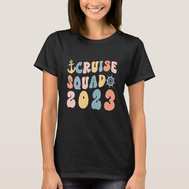 Camiseta Viagem da Família Cruise Squad 2023 Matching (Frente)
