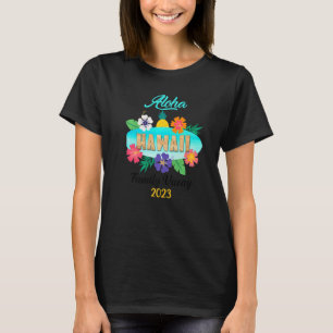 Camiseta Viagem da Família Hawaii Aloha Havaiana 2023 Premi
