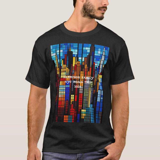 Camiseta VIAGEM DA FAMÍLIA NYC Editável (Frente)