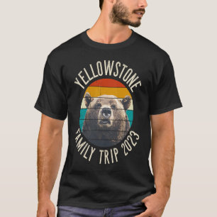 Camiseta Viagem da Família Yellowstone 2023, Greles do Urso