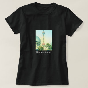 Camiseta viagem da Torre Oriental Pearl de Xangai