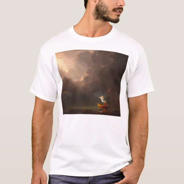 Camiseta Viagem da vida de Thomas Cole, 1842 (Frente)
