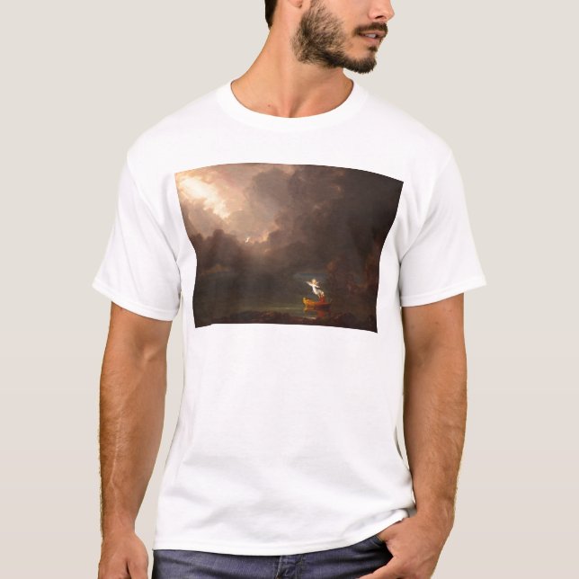 Camiseta Viagem da vida de Thomas Cole, 1842 (Frente)