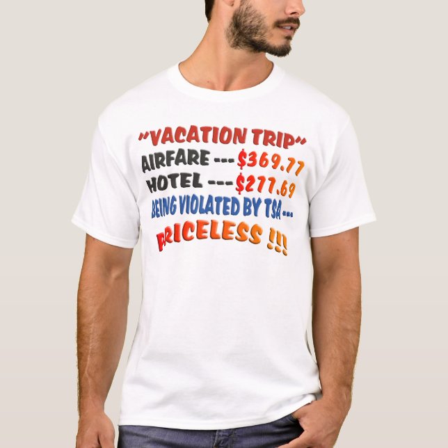 Camiseta Viagem das férias - impagável (Frente)