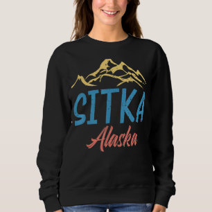 Camiseta Viagem das Férias Sitka Alaska Montanhas de invern
