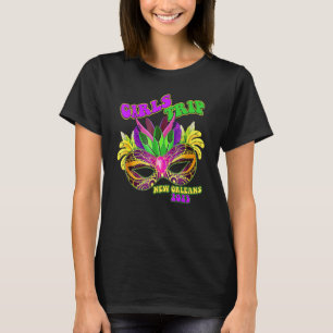 Camiseta Viagem das Garotas do Mardi Gras 2023 New Orleans 