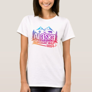 Camiseta Viagem das irmãs do Alasca, férias, 2024, Viagem a