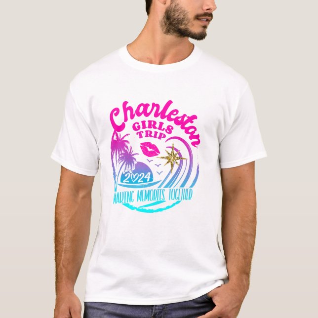 Camiseta Viagem das Meninas Charleston (Frente)