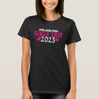 Camiseta Viagem das Meninas de Filadélfia 2023 Mulheres Des
