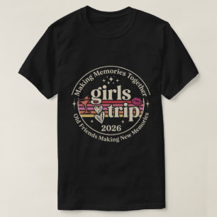 Camiseta Viagem das Meninas   Selo Retro 2026 Viagem das Me