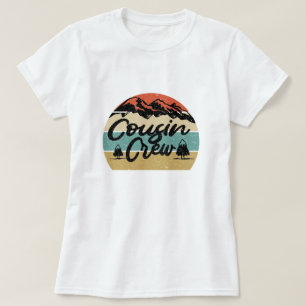 Camiseta Viagem de acampamento da família Vintage Matping C