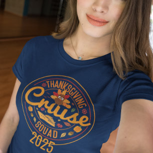 Camiseta Viagem de Ação de Graças da Equipe de Cruzeiro