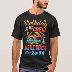 Camiseta Viagem de Aniversário de Myrtle Beach 2024