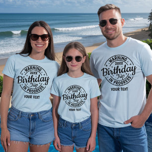 Camiseta Viagem de Aniversário Personalizada 30º 40º 50º 60