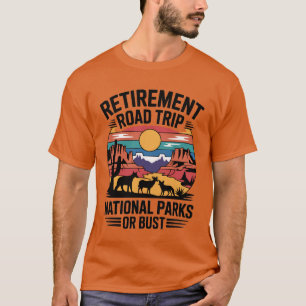 Camiseta Viagem de Aposentadoria pelas Rodovias Aventura no