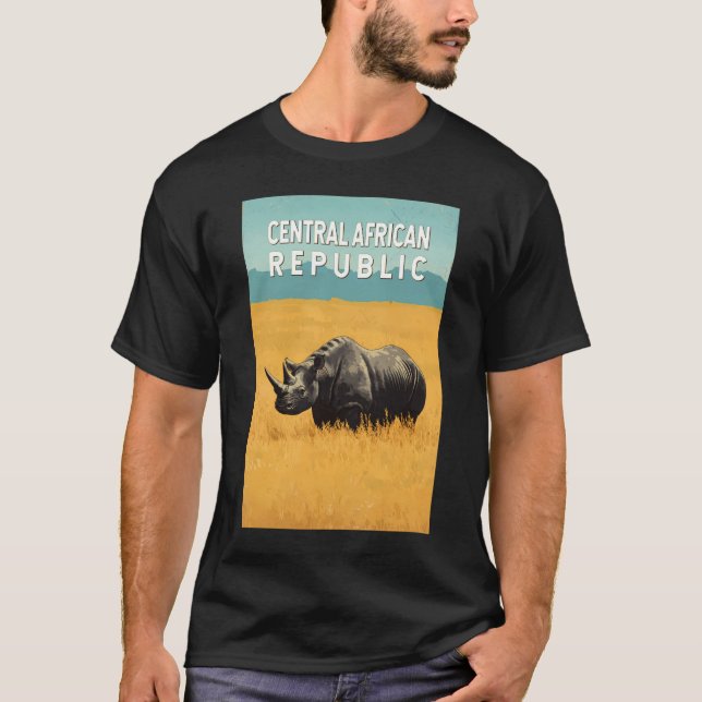 Camiseta Viagem de arte da ilustração da República Centro-A (Frente)